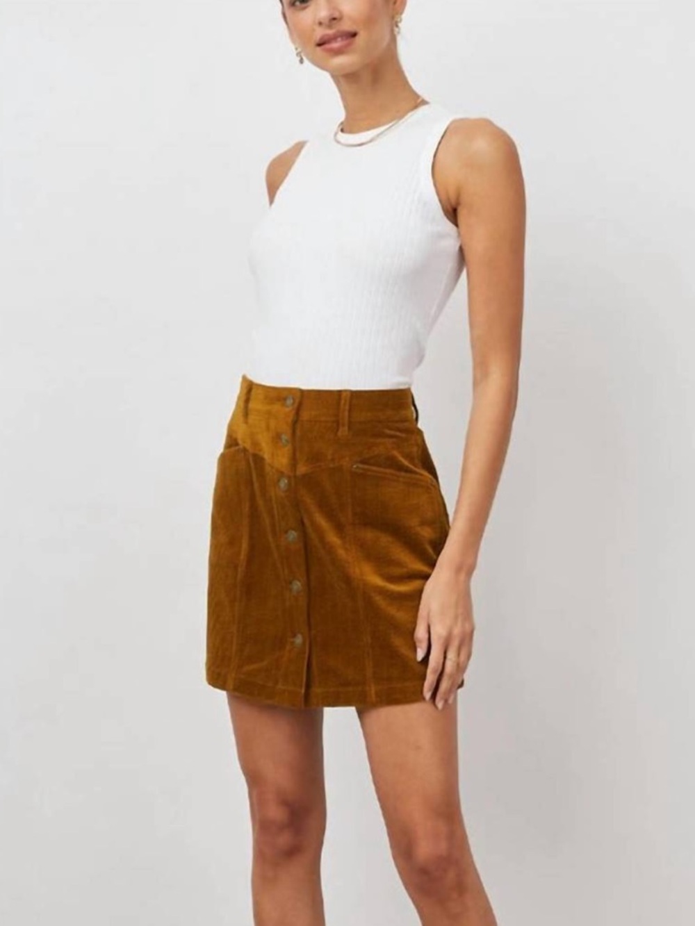 Rails Skirt Canyon Corduroy Ground Cinnamon Size 26 - Picture 4 of 9